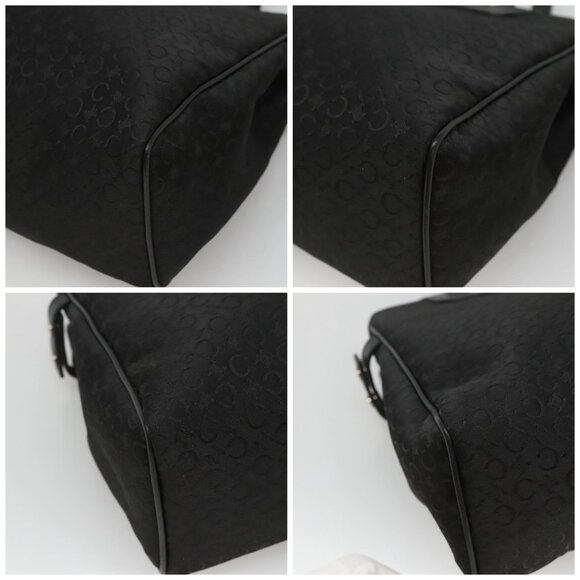 CELINE C Macadam Canvas Hand Bag Black Auth - Picture 16 of 16